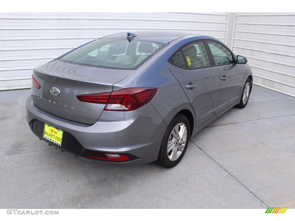2019 Elantra SEL - Machine Gray / Gray photo #10