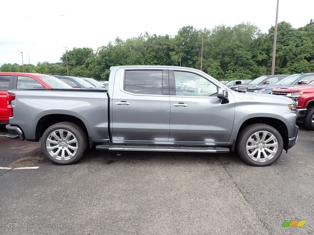 2020 Silverado 1500 High Country Crew Cab 4x4 - Satin Steel Metallic / Jet Black photo #6