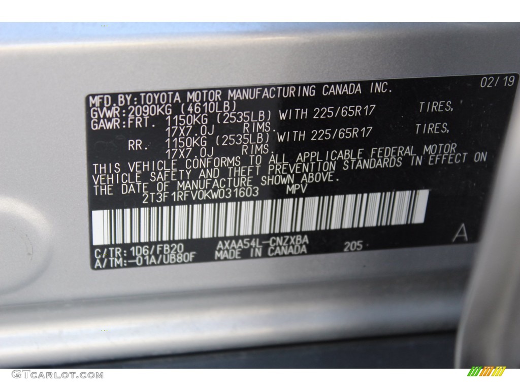 2019 RAV4 LE - Silver Sky Metallic / Black photo #27