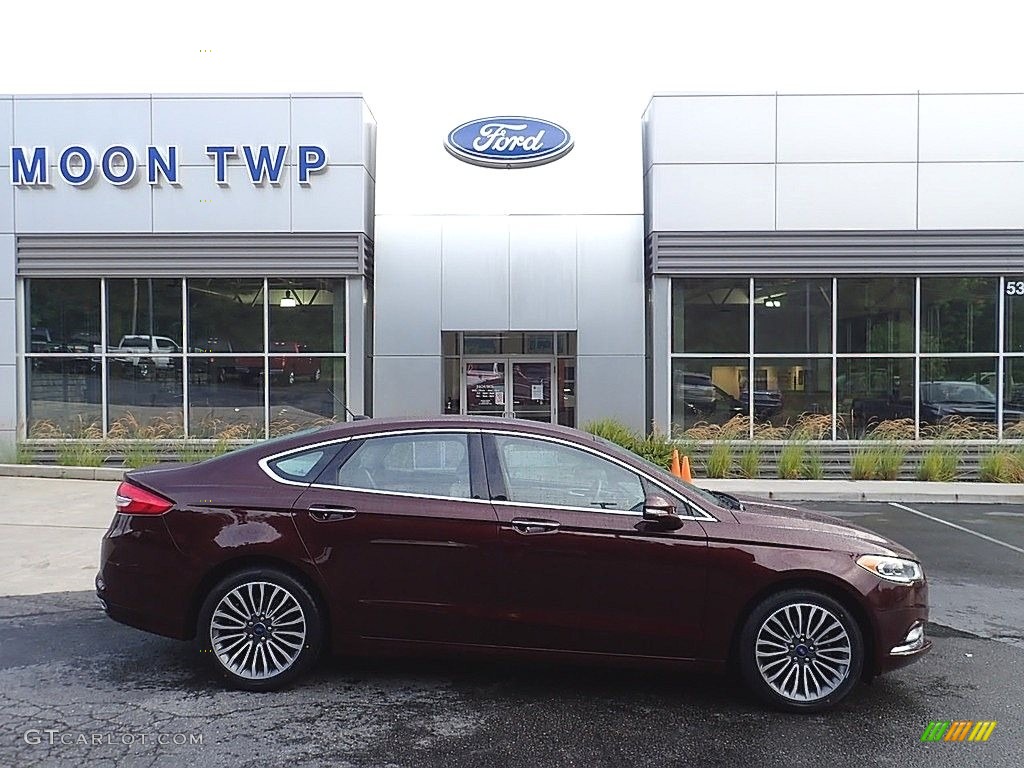 2017 Fusion SE AWD - Ruby Red / Medium Light Stone photo #1