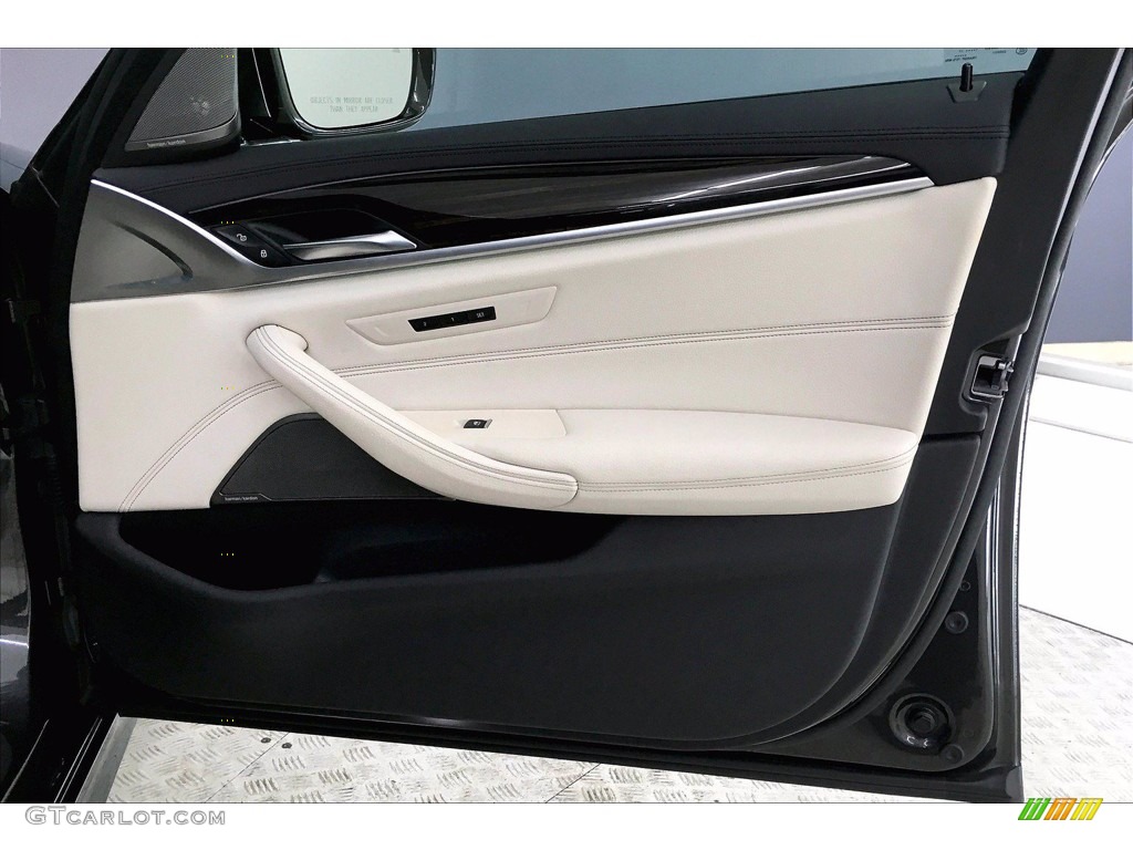 2018 5 Series M550i xDrive Sedan - Dark Graphite Metallic / Ivory White photo #24