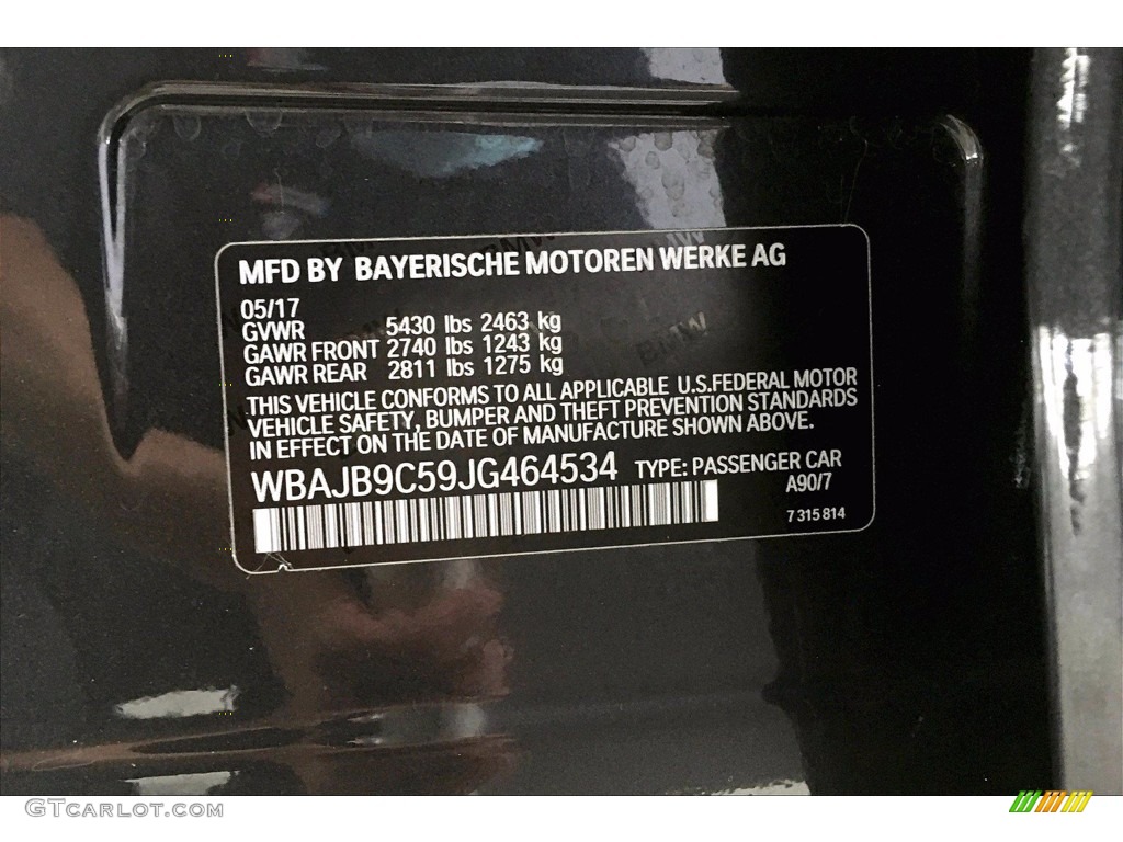 2018 5 Series M550i xDrive Sedan - Dark Graphite Metallic / Ivory White photo #36