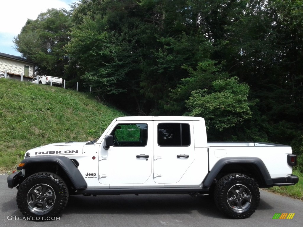 2020 Gladiator Rubicon 4x4 - Bright White / Black photo #1