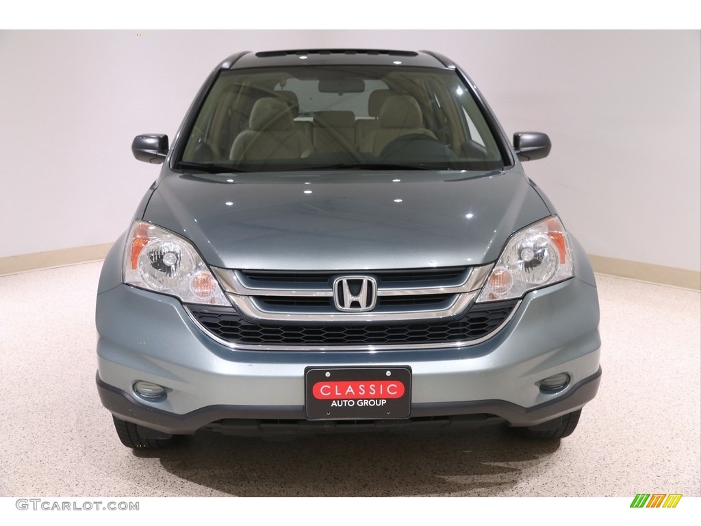 2011 CR-V EX 4WD - Opal Sage Metallic / Ivory photo #2