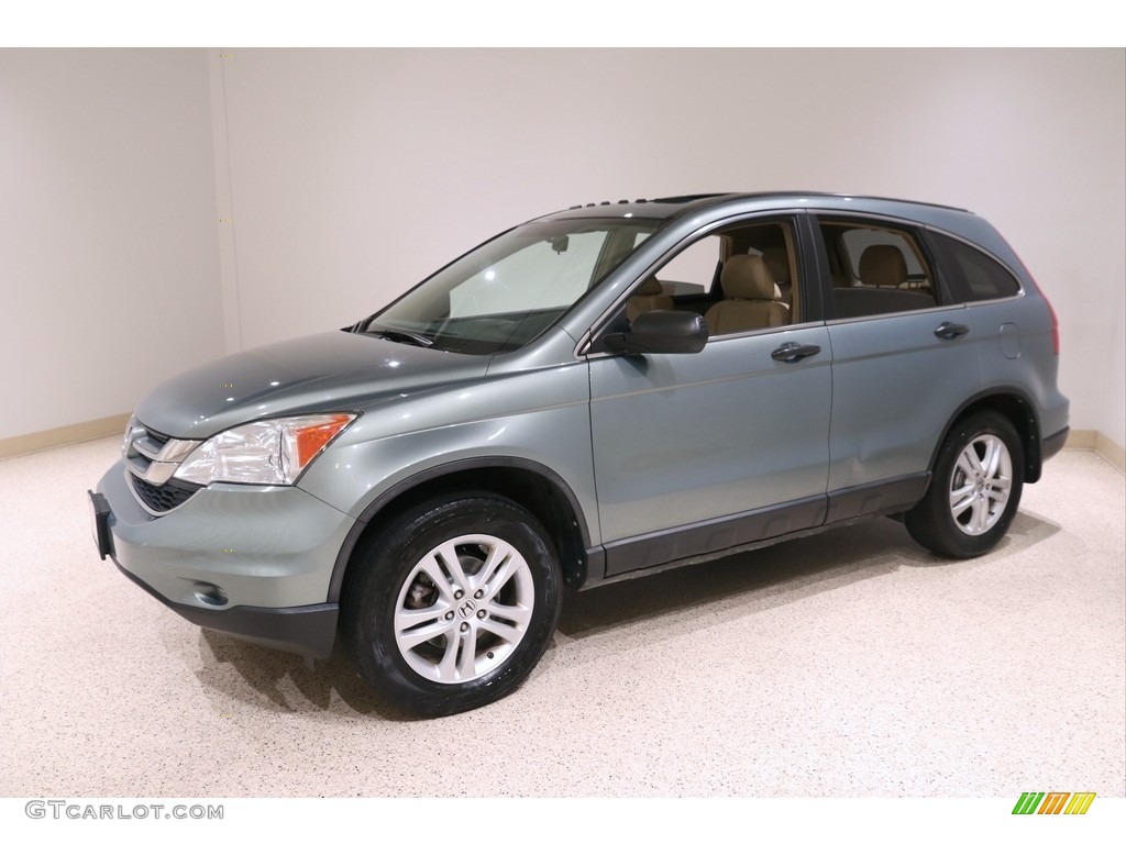 2011 CR-V EX 4WD - Opal Sage Metallic / Ivory photo #3