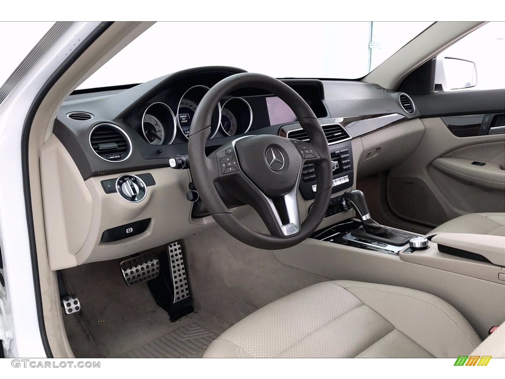Almond Beige/Mocha Interior 2015 Mercedes-Benz C 250 Coupe Photo #138983616