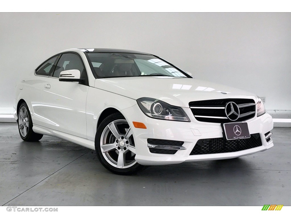 Polar White 2015 Mercedes-Benz C 250 Coupe Exterior Photo #138983877