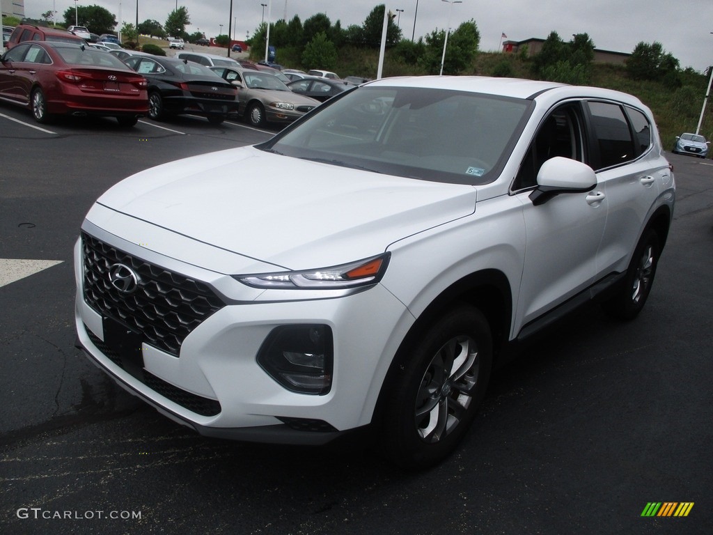 Quartz White 2019 Hyundai Santa Fe SE AWD Exterior Photo #138984031