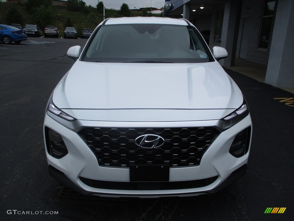 2019 Santa Fe SE AWD - Quartz White / Black photo #8