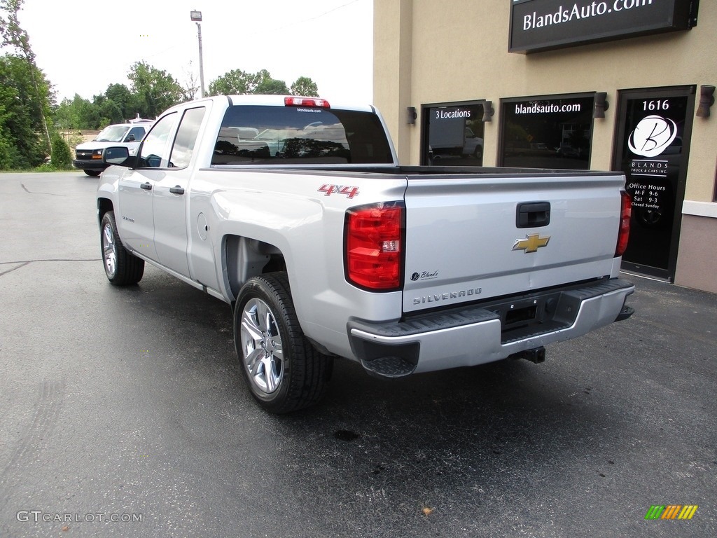 2016 Silverado 1500 WT Double Cab 4x4 - Silver Ice Metallic / Dark Ash/Jet Black photo #3
