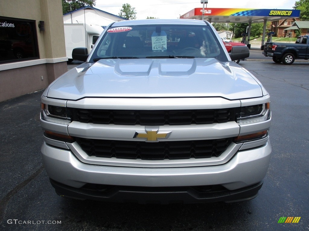 2016 Silverado 1500 WT Double Cab 4x4 - Silver Ice Metallic / Dark Ash/Jet Black photo #22