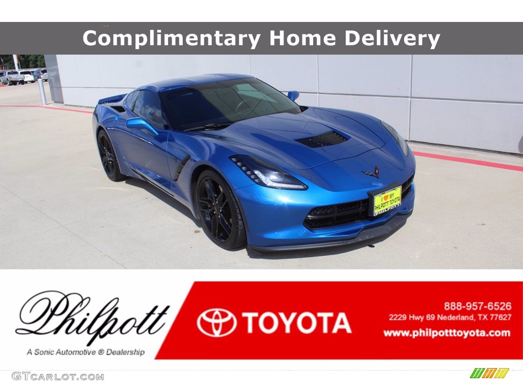 2016 Corvette Stingray Coupe - Laguna Blue Metallic / Jet Black photo #1