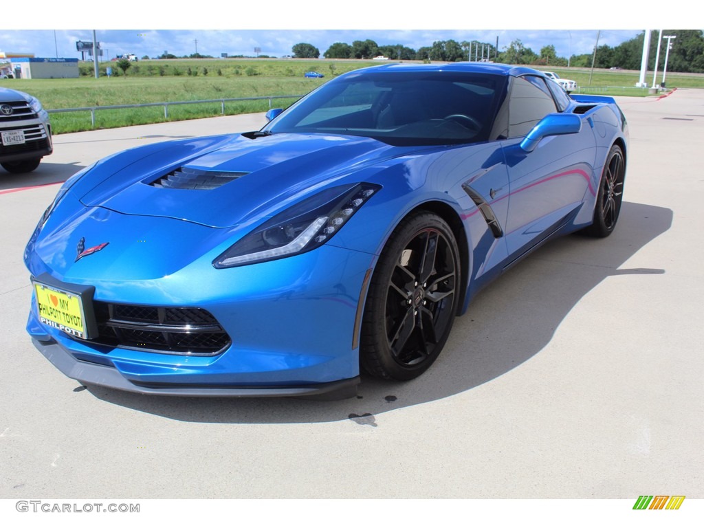 2016 Corvette Stingray Coupe - Laguna Blue Metallic / Jet Black photo #4