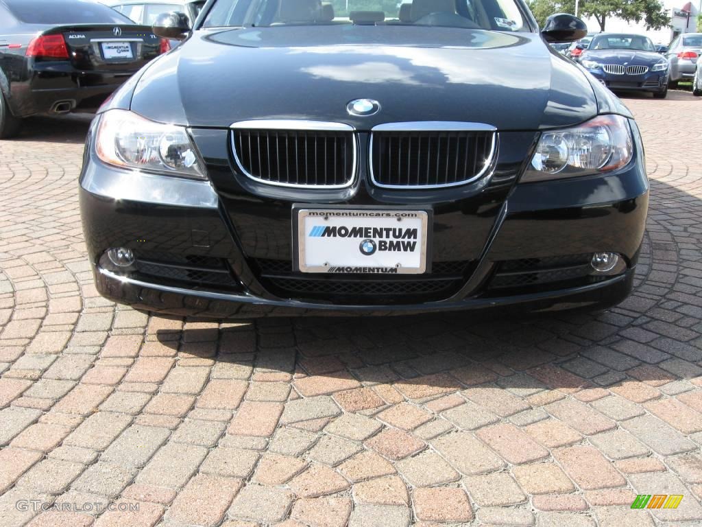 2006 3 Series 325i Sedan - Jet Black / Beige photo #4