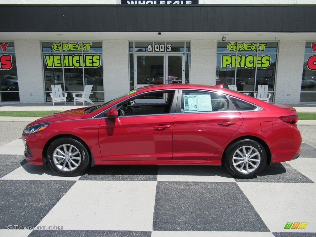 2019 Sonata SE - Scarlet Red / Gray photo #1