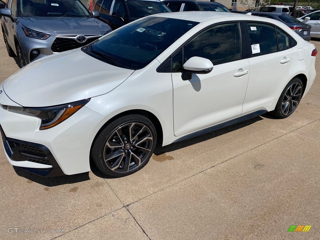 2021 Corolla SE - Blizzard White Pearl / Black photo #1