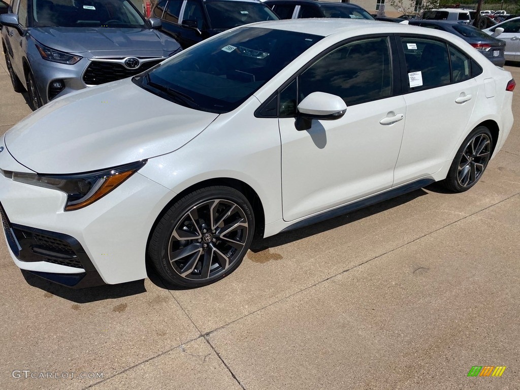 2021 Corolla SE - Blizzard White Pearl / Black photo #1