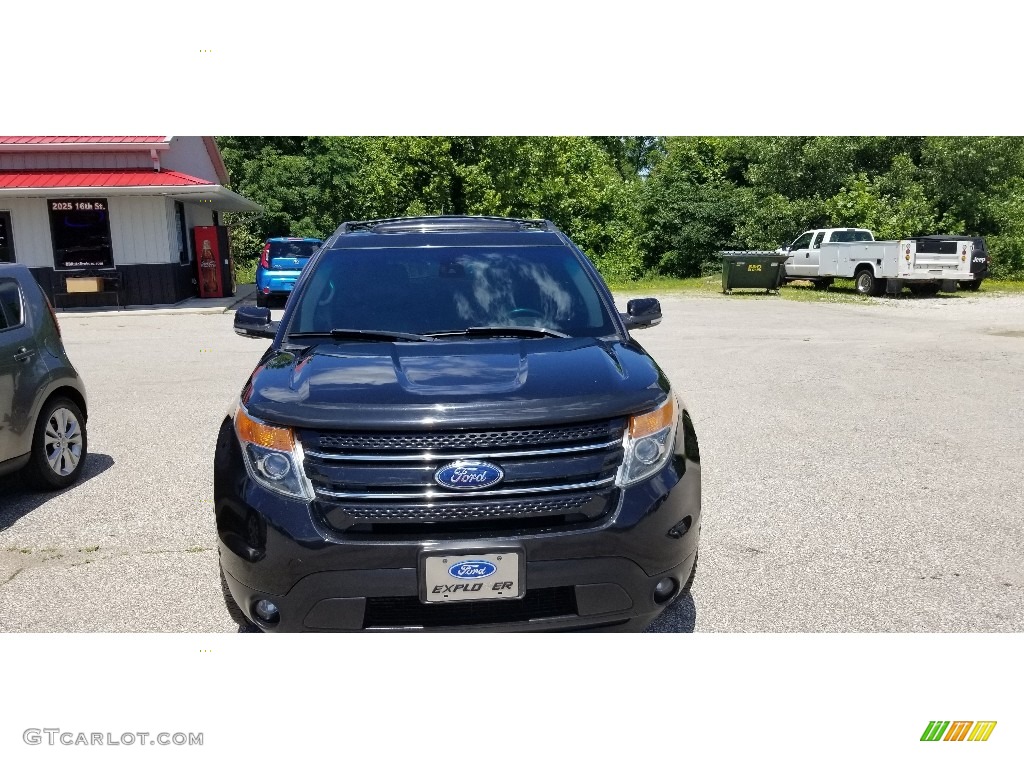 2013 Explorer Limited - Tuxedo Black Metallic / Pecan/Charcoal Black photo #8