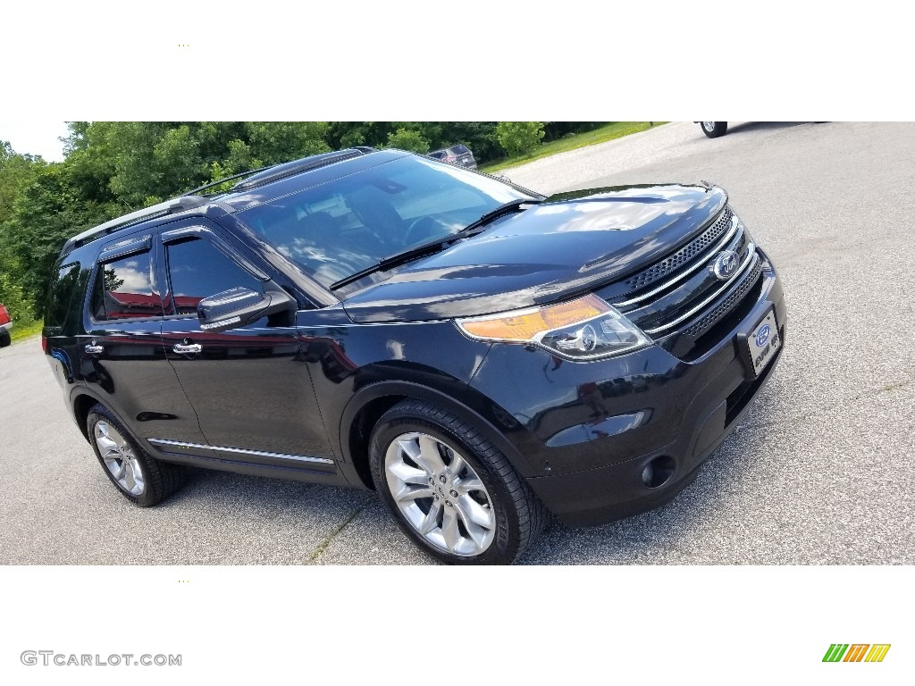 2013 Explorer Limited - Tuxedo Black Metallic / Pecan/Charcoal Black photo #33