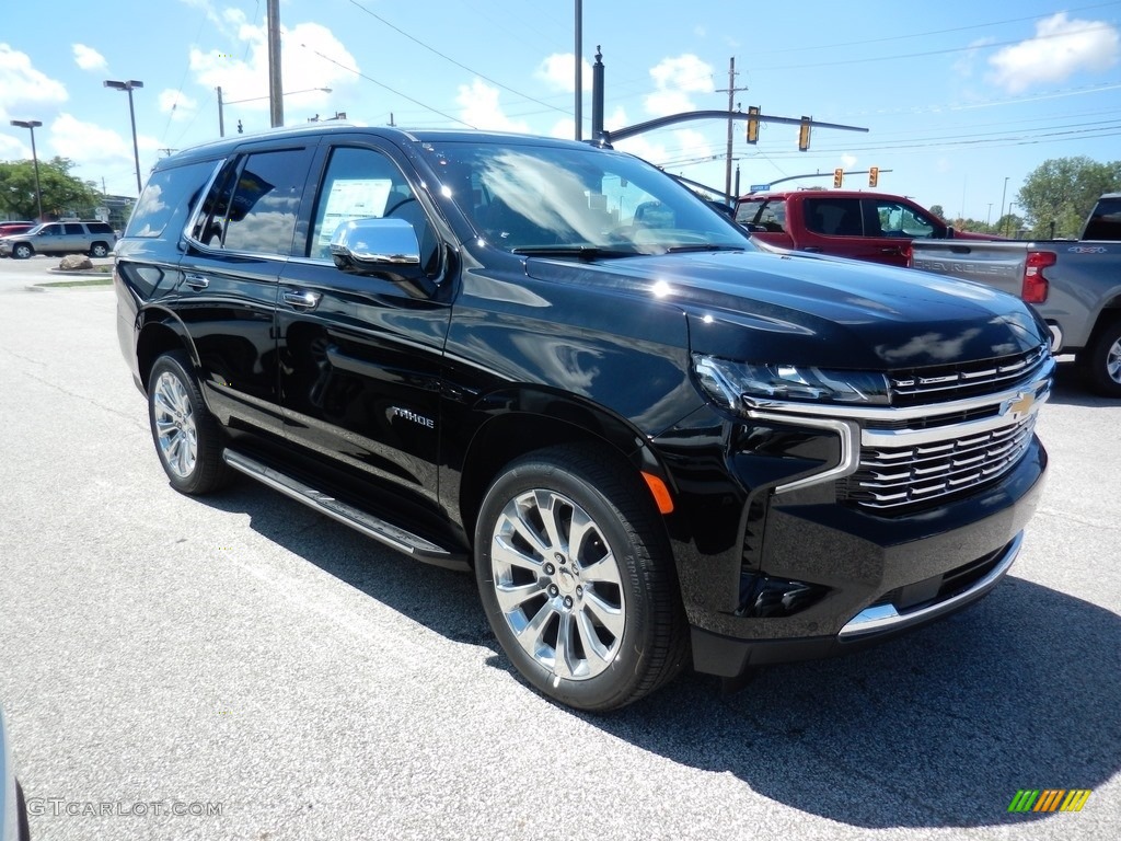 Black 2021 Chevrolet Tahoe Premier 4WD Exterior Photo #138989828