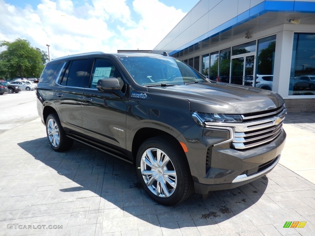 2021 Tahoe High Country 4WD - Graywood Metallic / Jet Black/Mocha photo #3
