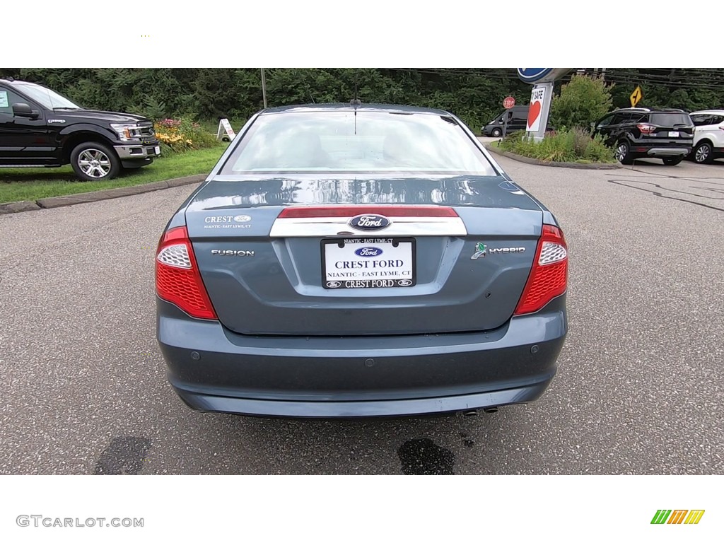 2011 Fusion Hybrid - Steel Blue Metallic / Charcoal Black photo #6