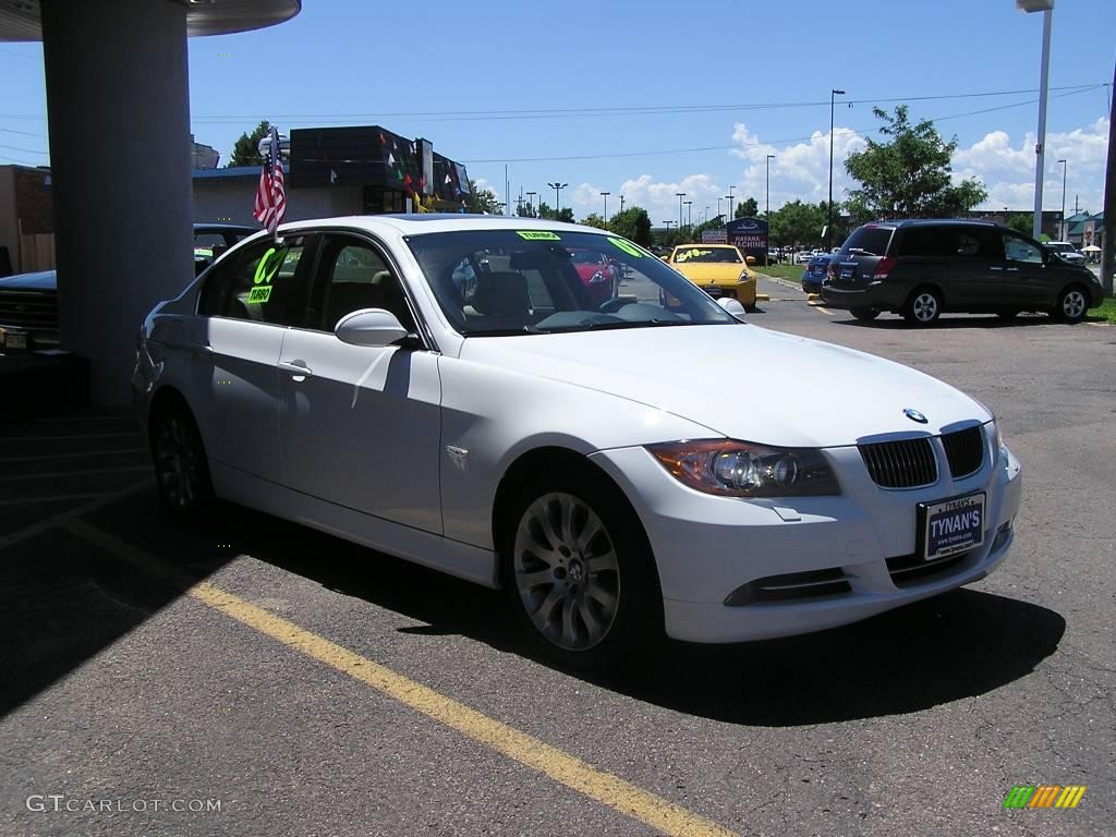 2007 3 Series 335i Sedan - Alpine White / Beige photo #3