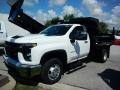 Summit White - Silverado 3500HD Work Truck Crew Cab 4x4 Dump Truck Photo No. 1