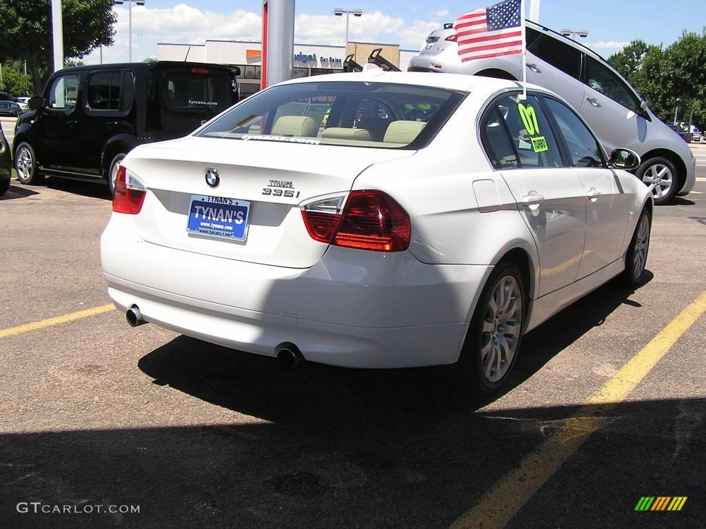 2007 3 Series 335i Sedan - Alpine White / Beige photo #6