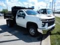 Summit White - Silverado 3500HD Work Truck Crew Cab 4x4 Dump Truck Photo No. 3