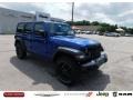 2020 Ocean Blue Metallic Jeep Wrangler Unlimited Sport 4x4  photo #1