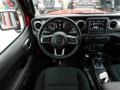 Black 2020 Jeep Wrangler Unlimited Sahara 4x4 Dashboard