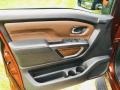 2017 Nissan TITAN XD Black/Brown Interior Door Panel Photo
