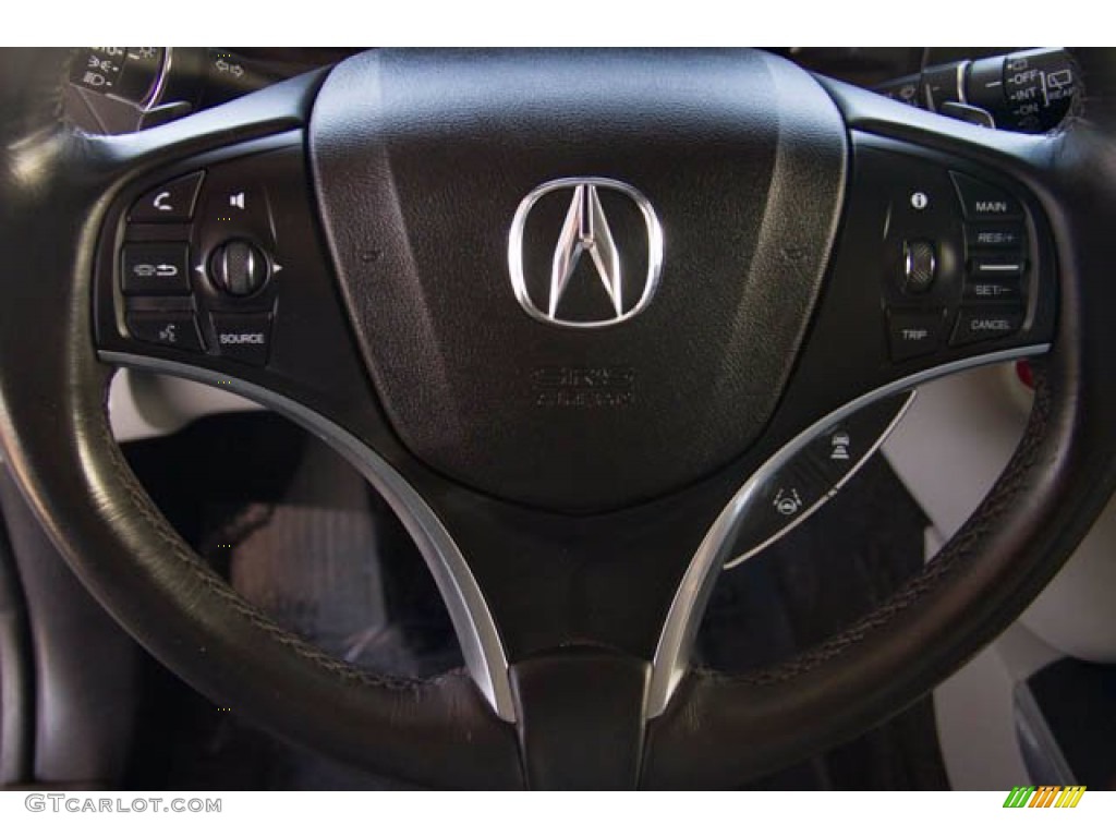 2017 Acura MDX Technology SH-AWD Graystone Steering Wheel Photo #138993839