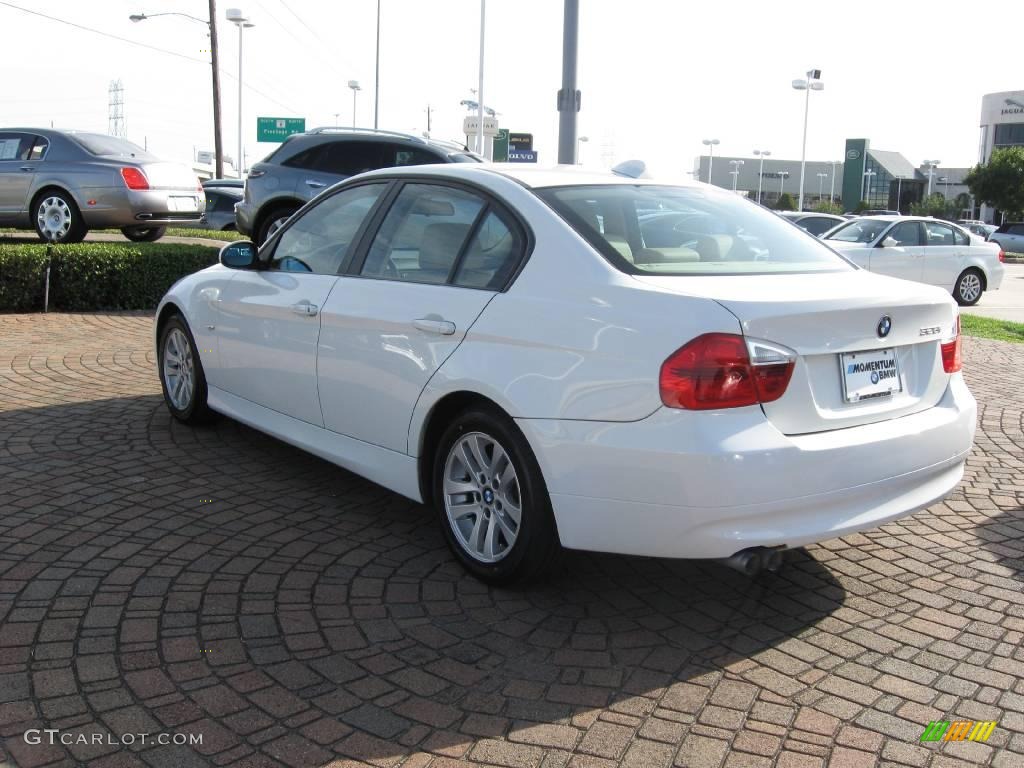 2007 3 Series 328i Sedan - Alpine White / Beige photo #7