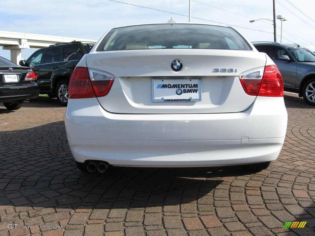 2007 3 Series 328i Sedan - Alpine White / Beige photo #10