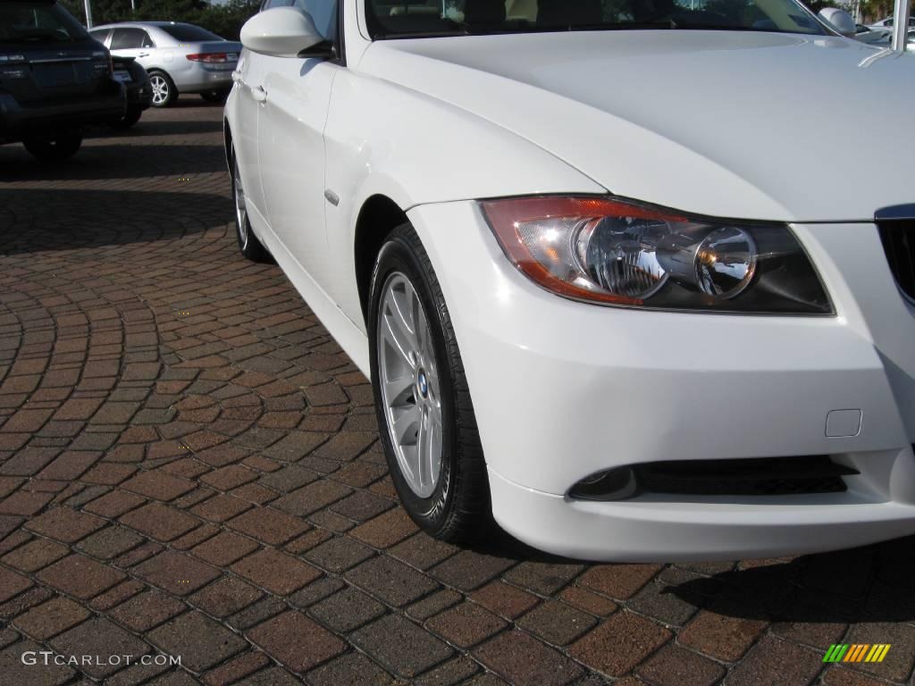 2007 3 Series 328i Sedan - Alpine White / Beige photo #15