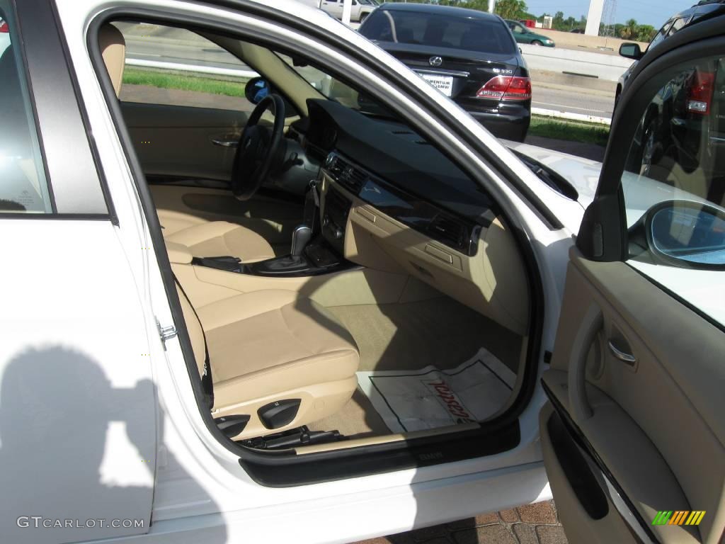 2007 3 Series 328i Sedan - Alpine White / Beige photo #22