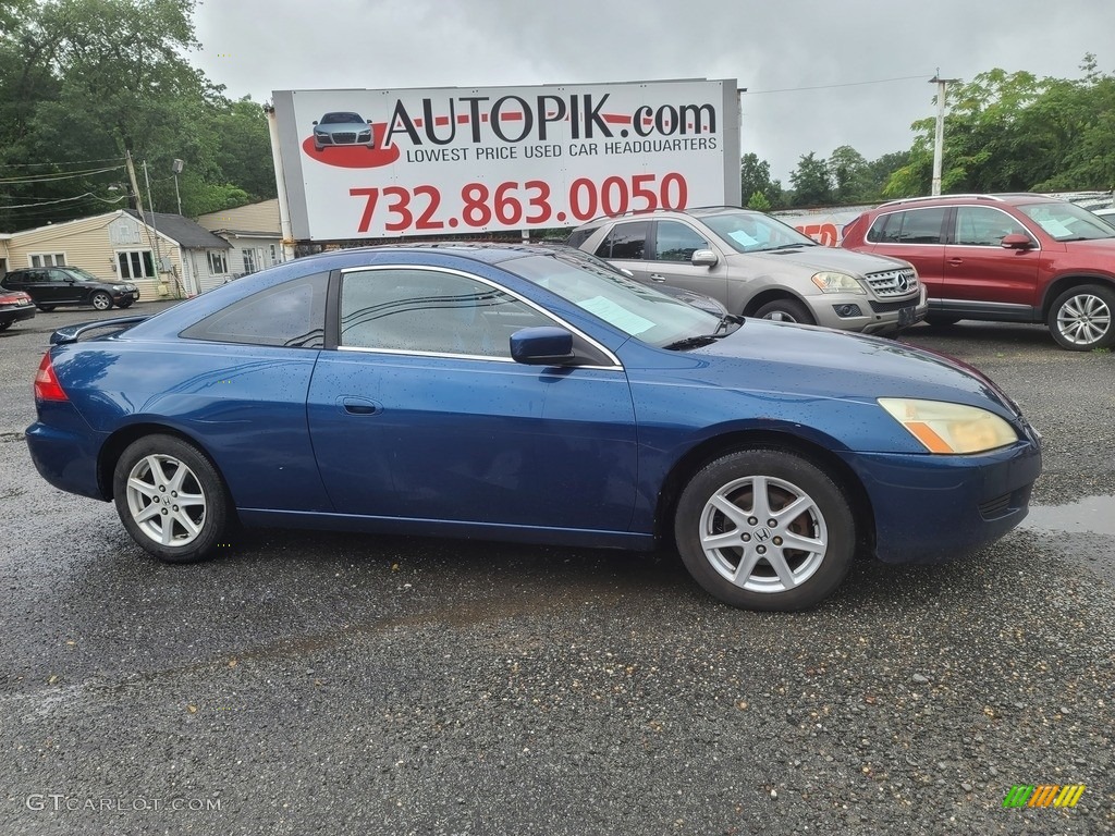 2003 Accord EX V6 Coupe - Sapphire Blue Pearl / Black photo #2