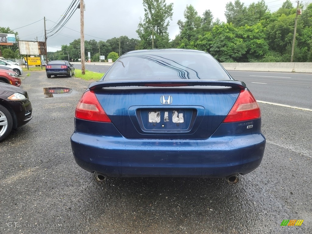 2003 Accord EX V6 Coupe - Sapphire Blue Pearl / Black photo #4