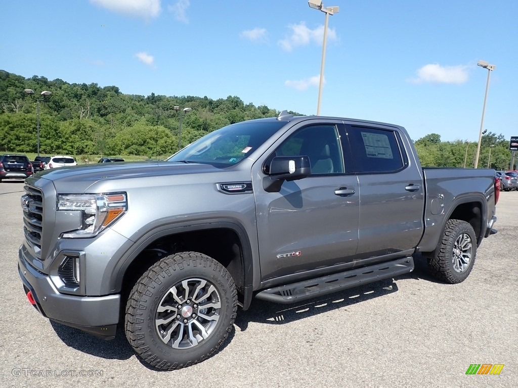 Satin Steel Metallic 2020 GMC Sierra 1500 AT4 Crew Cab 4WD Exterior Photo #138995811