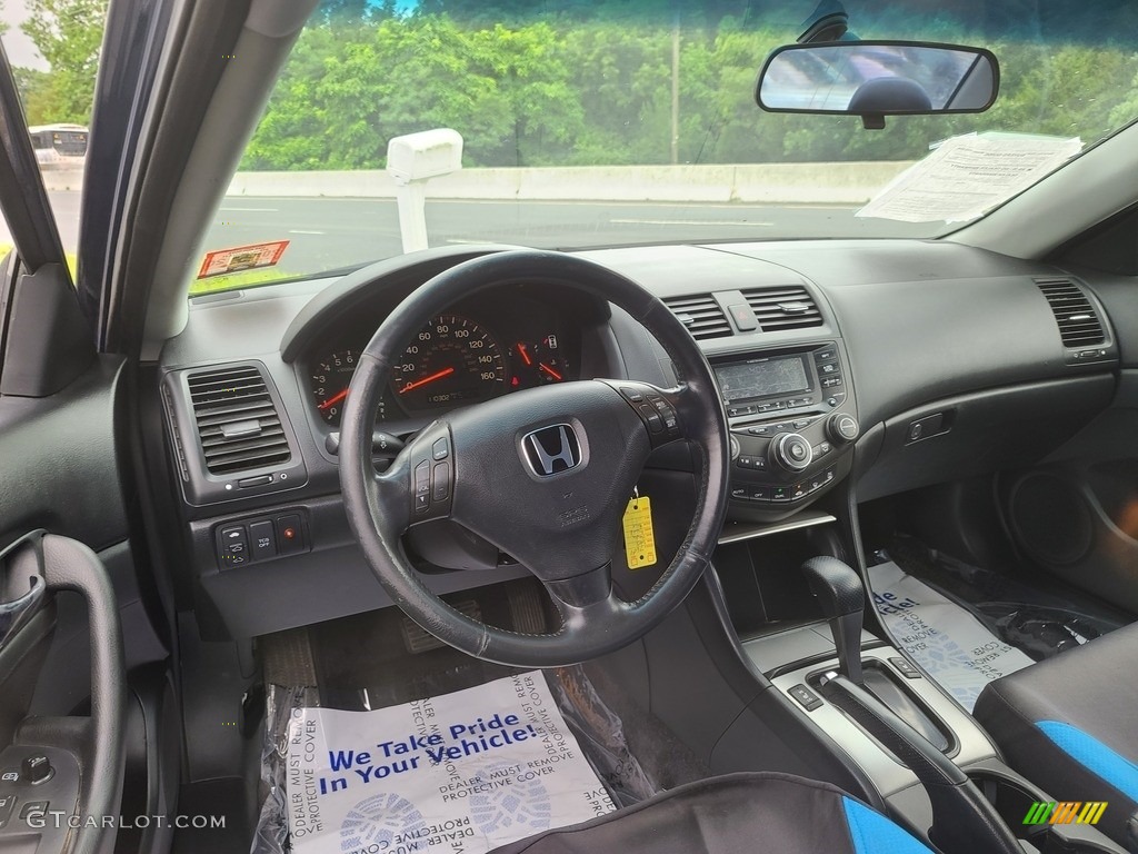 2003 Accord EX V6 Coupe - Sapphire Blue Pearl / Black photo #9