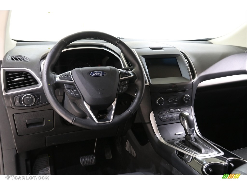 2017 Edge SEL AWD - White Gold Metallic / Ebony photo #6