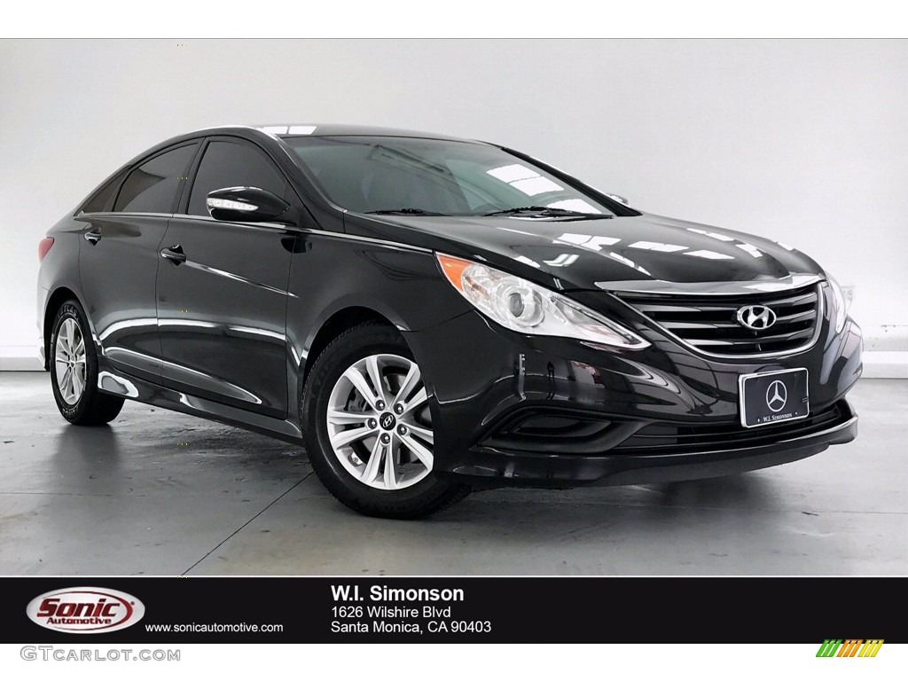 2014 Sonata GLS - Phantom Black Metallic / Gray photo #1