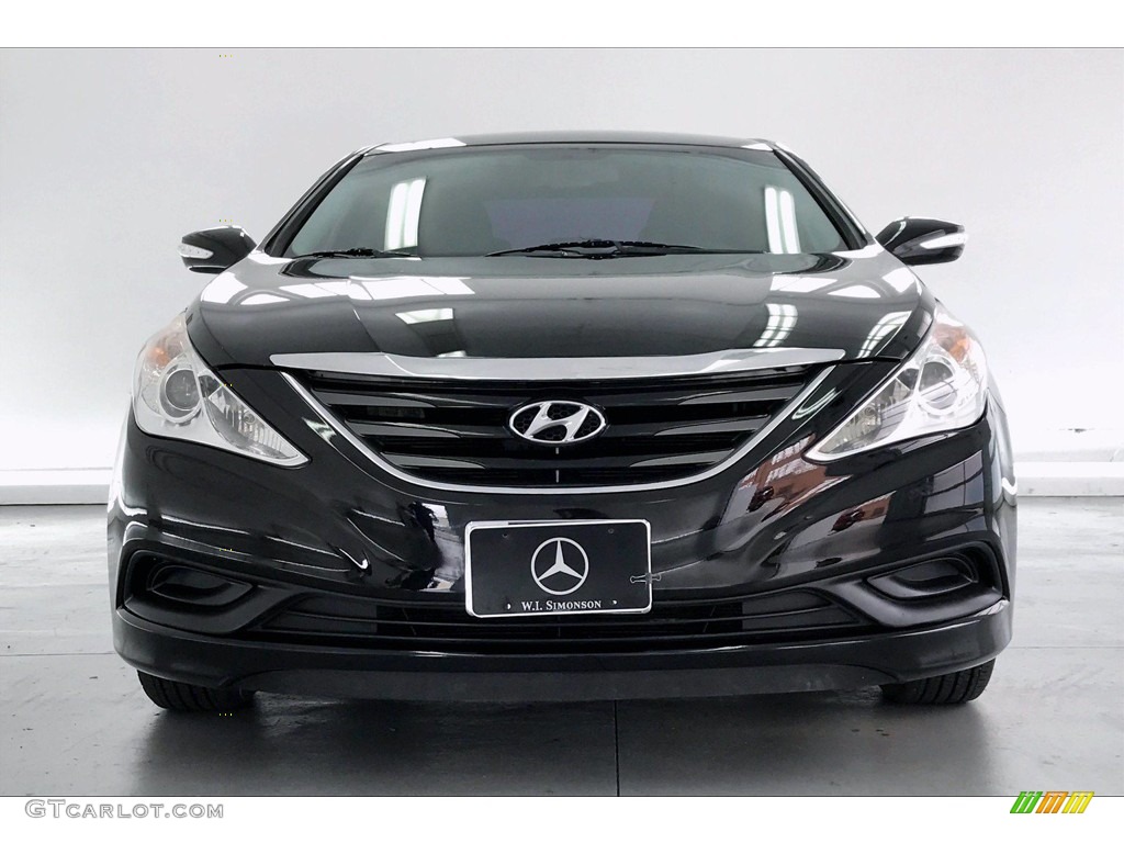 2014 Sonata GLS - Phantom Black Metallic / Gray photo #2