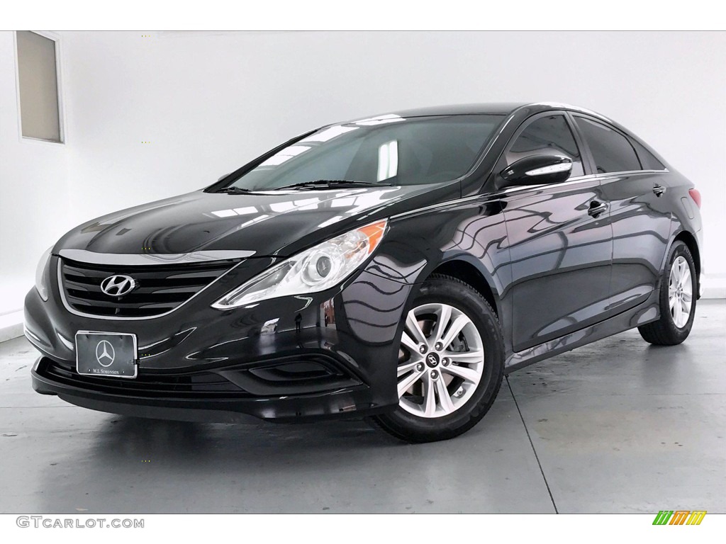 2014 Sonata GLS - Phantom Black Metallic / Gray photo #12