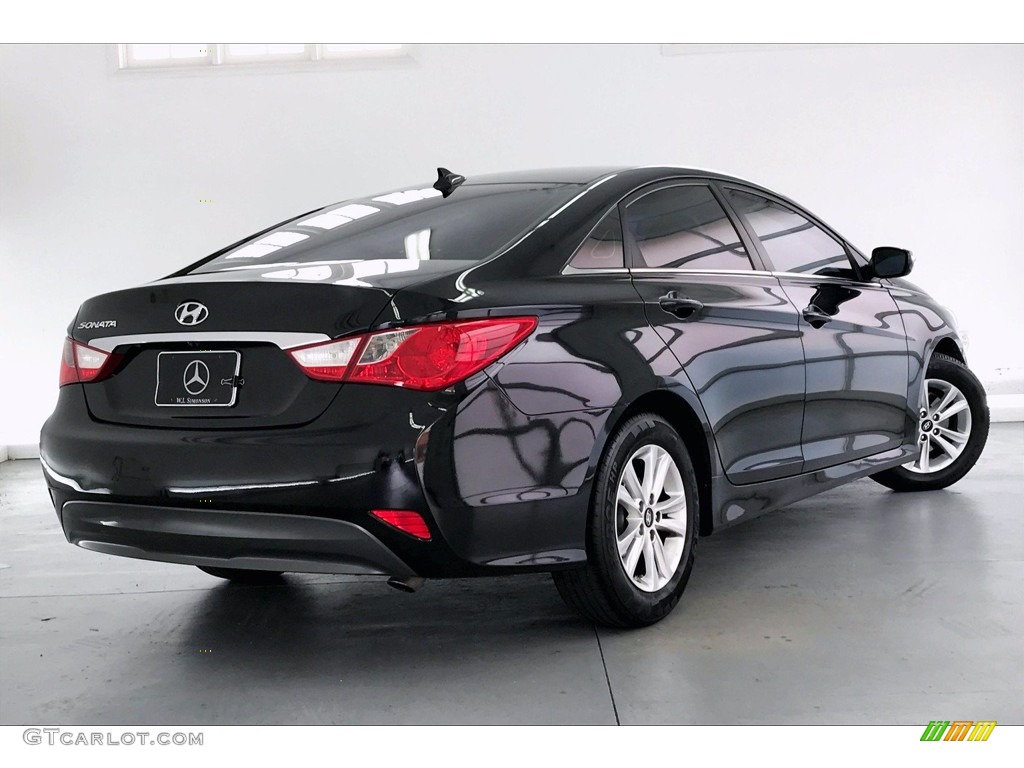 2014 Sonata GLS - Phantom Black Metallic / Gray photo #16
