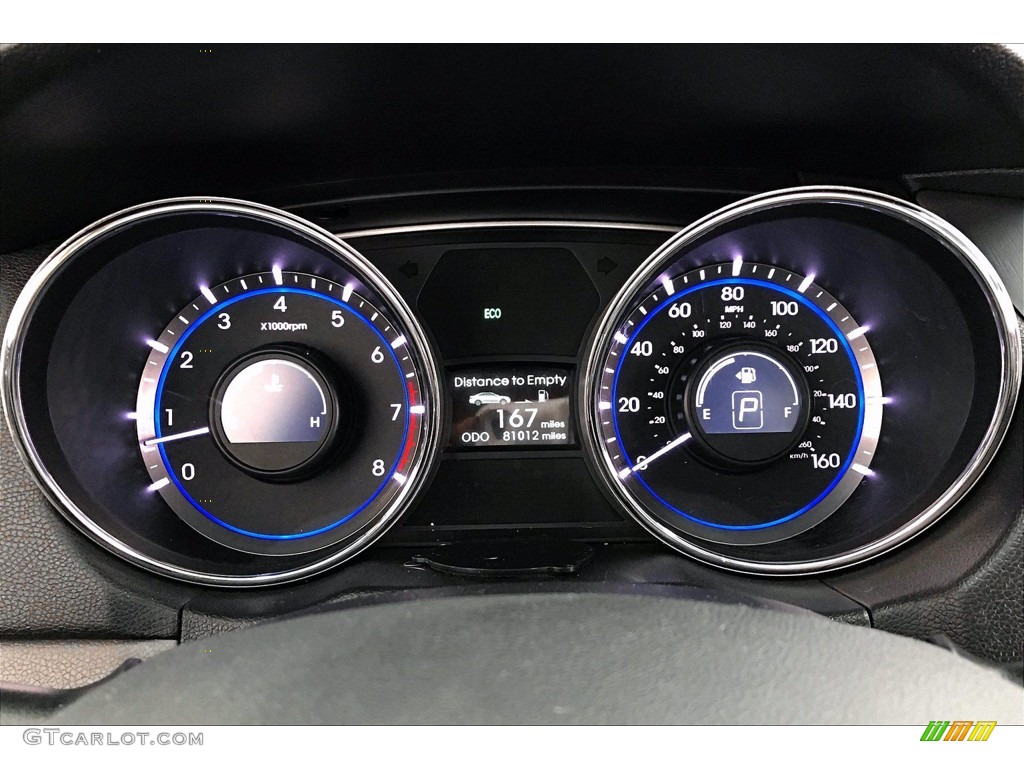 2014 Sonata GLS - Phantom Black Metallic / Gray photo #20