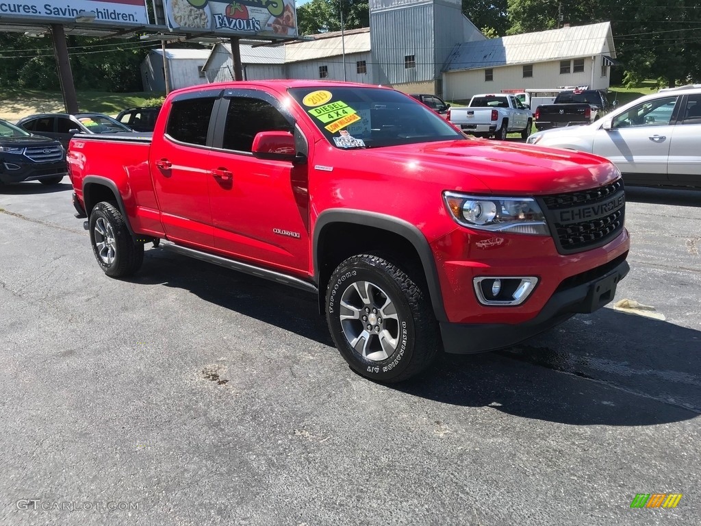 2019 Colorado Z71 Crew Cab 4x4 - Red Hot / Jet Black photo #4