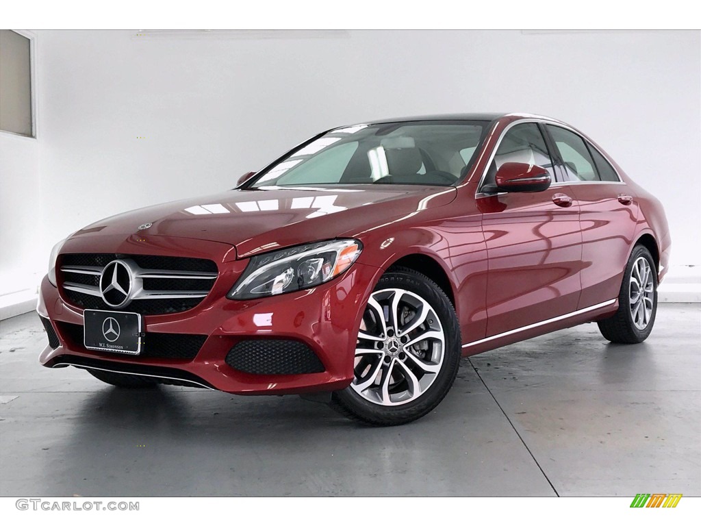 designo Cardinal Red Metallic 2017 Mercedes-Benz C 300 Sedan Exterior Photo #138998726